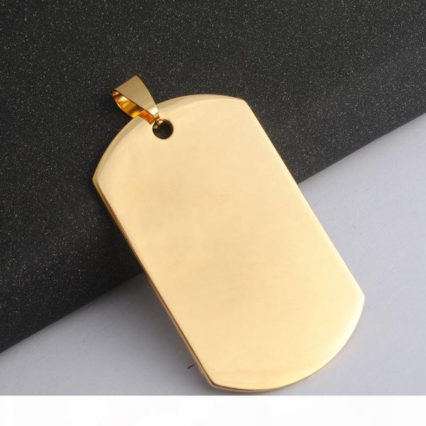 new gold color engravable stainless steel dog tag military shape jewelry men pendant for boys charms, Bronze;silver
new gold color engravable stainless steel dog tag military shape jewelry men pendant for boys charms, Bronze;silver