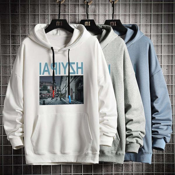 2020 new letter printed sweater spring and autumn hooded handsome men's clothes sports casual men, Gray
2020 new letter printed sweater spring and autumn hooded handsome men's clothes sports casual men, Gray