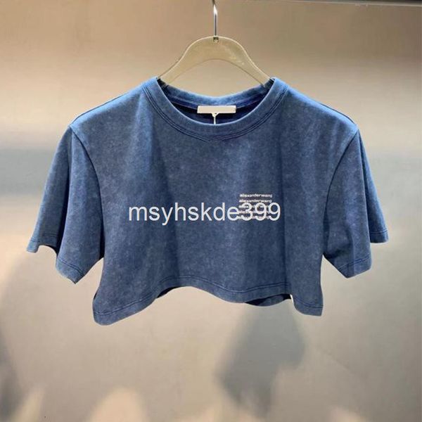women's t-shirt 5024 aw king spring and summer exposed navel, used washing water printing short sleeve t-shirt women's fashion, White
women's t-shirt 5024 aw king spring and summer exposed navel, used washing water printing short sleeve t-shirt women's fashion, White