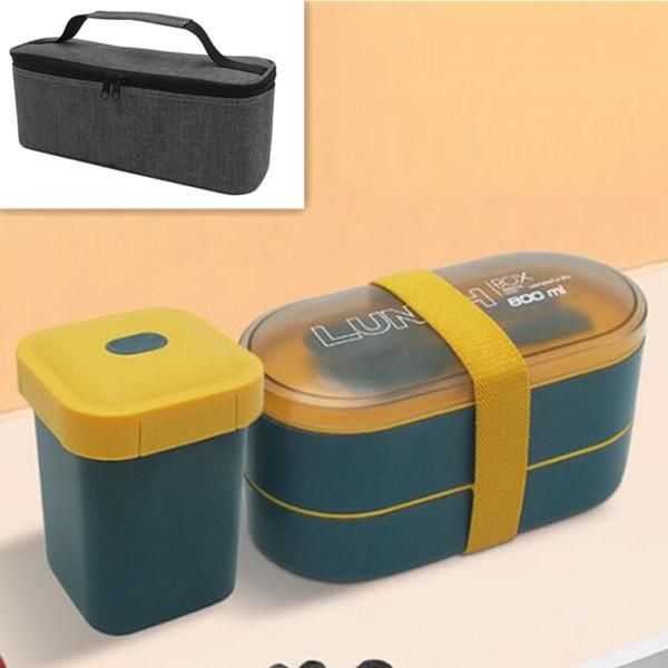800ml double layer lunch box with soup cup healthy material bento boxes microwave food storage container lunchbox wmtlmh
800ml double layer lunch box with soup cup healthy material bento boxes microwave food storage container lunchbox wmtlmh