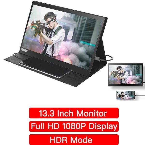 monitors 13.3" portable computer monitor gaming display ips screen hdr mode 1920*1080 fhd touchable dual speakers for smartphone tablet
monitors 13.3" portable computer monitor gaming display ips screen hdr mode 1920*1080 fhd touchable dual speakers for smartphone tablet