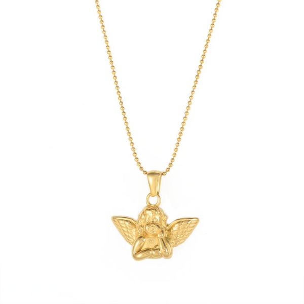 chains angel pendant necklace mini gold color cherub winged baby guardian bead chain, Silver
chains angel pendant necklace mini gold color cherub winged baby guardian bead chain, Silver