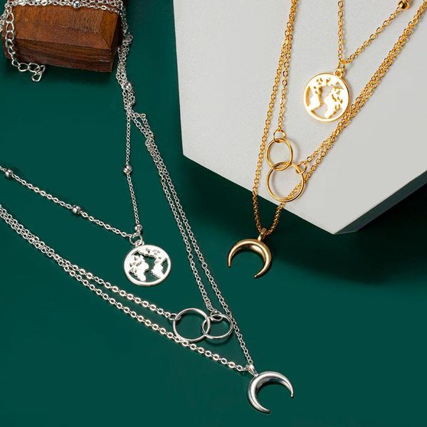 pendant necklaces 2021 trend vintage multilayer necklace hip hop snake chain luxury on the neck men's jewelry accessories, Silver
pendant necklaces 2021 trend vintage multilayer necklace hip hop snake chain luxury on the neck men's jewelry accessories, Silver