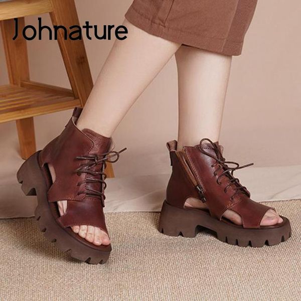 johnature women shoes platform sandals genuine leather lace-up 2021 new summer retro handmade sewing casual ladies sandals, Black
johnature women shoes platform sandals genuine leather lace-up 2021 new summer retro handmade sewing casual ladies sandals, Black