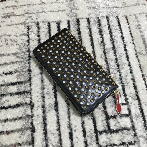 long style panelled spiked clutch bags women and men patent leather mixed color rivets party clutches lady long purses with spikes bat, Red;black
long style panelled spiked clutch bags women and men patent leather mixed color rivets party clutches lady long purses with spikes bat, Red;black