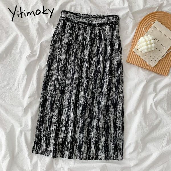skirts yitimoky striped vintage midi womens 2021 spring korean black casual zipper elastic high waist a-line mid-calf skirt
skirts yitimoky striped vintage midi womens 2021 spring korean black casual zipper elastic high waist a-line mid-calf skirt
