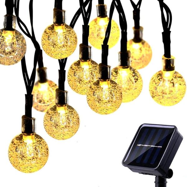 solar lamps string light led crystal ball lights outdoor waterproof 8 modes fairy garden garland christmas decoration
solar lamps string light led crystal ball lights outdoor waterproof 8 modes fairy garden garland christmas decoration