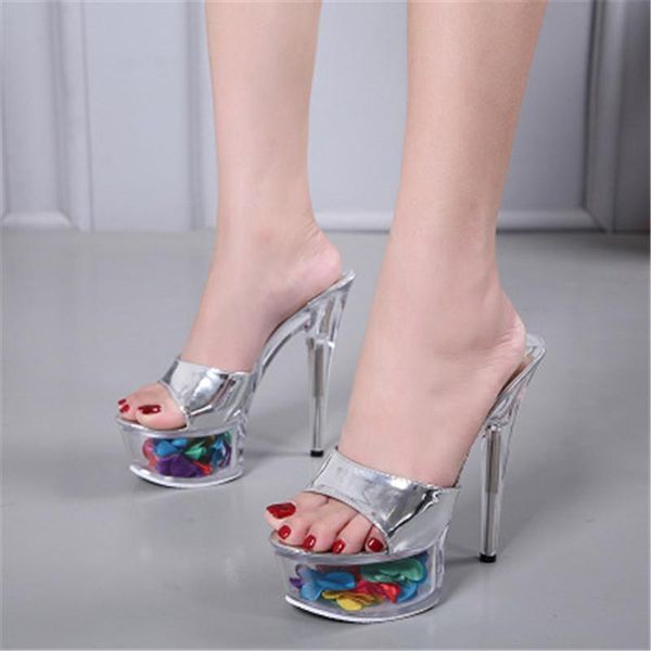 slippers style super high heels 15cm stiletto sandals, transparent crystal wedding shoes banquet, Black
slippers style super high heels 15cm stiletto sandals, transparent crystal wedding shoes banquet, Black