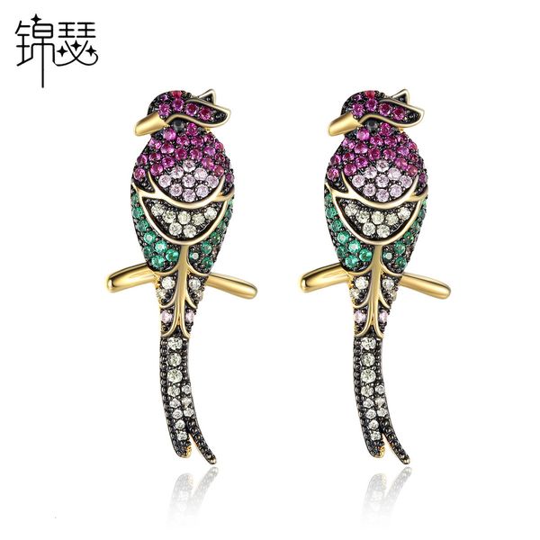 jewelry charm stud seven color bird earrings aaa zircon inlaid korean fashion women's gift, Golden
jewelry charm stud seven color bird earrings aaa zircon inlaid korean fashion women's gift, Golden