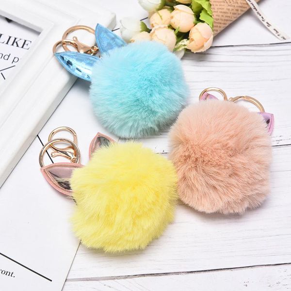 2021 new cute fur key chains fake fur ball key chain fluffy bag charms keychain keyring, Silver
2021 new cute fur key chains fake fur ball key chain fluffy bag charms keychain keyring, Silver
