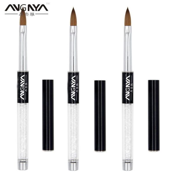 nail brushes angnya 1pc 2#4#6#8#10# black metal handle kolinsky sable acrylic brush.for manicure drawing pen point design painting tools, Yellow
nail brushes angnya 1pc 2#4#6#8#10# black metal handle kolinsky sable acrylic brush.for manicure drawing pen point design painting tools, Yellow