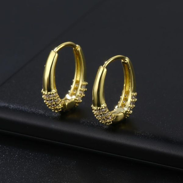 hoop & huggie huami style simple ear buckle geometric zircon earrings trend design stylish temperament women's, Golden;silver
hoop & huggie huami style simple ear buckle geometric zircon earrings trend design stylish temperament women's, Golden;silver