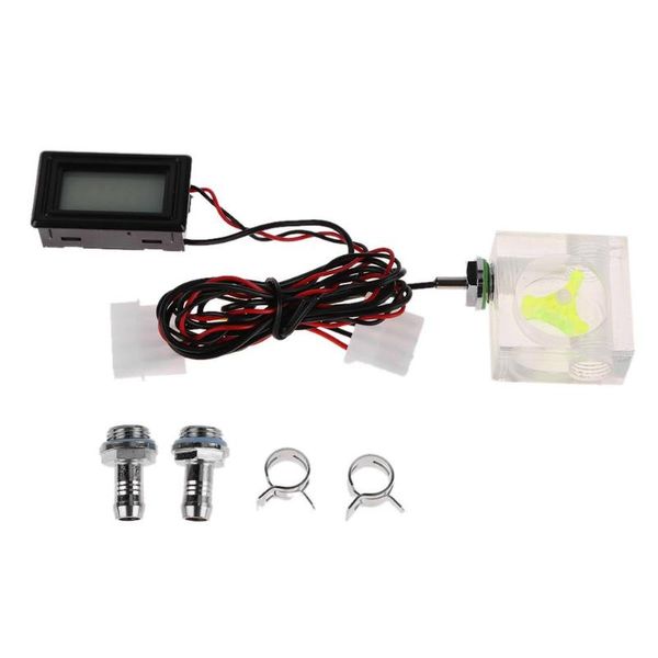 lapcooling pads led digital thermometer 3 way flow meter with g1/4 fitting connector for computer pc water liquid system cooler tools
lapcooling pads led digital thermometer 3 way flow meter with g1/4 fitting connector for computer pc water liquid system cooler tools