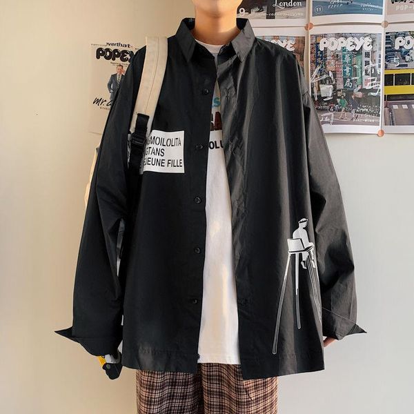 2021 spring and autumn new youth fashion hong kong style loose personality printing long-sleeved shirt fashion casual top, White;black
2021 spring and autumn new youth fashion hong kong style loose personality printing long-sleeved shirt fashion casual top, White;black