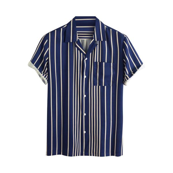 men's casual shirts mens striped hawaiian short sleeve button turndown collar beach polyester loose quick-drying beachwear men 2xl, White;black
men's casual shirts mens striped hawaiian short sleeve button turndown collar beach polyester loose quick-drying beachwear men 2xl, White;black