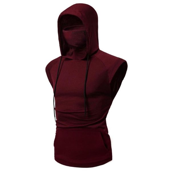 men' tank mens muscle hoodie tees bodybuilding gym workout sleeveless vest ninja uniform face cover two pieces shirts men, White;black
men' tank mens muscle hoodie tees bodybuilding gym workout sleeveless vest ninja uniform face cover two pieces shirts men, White;black