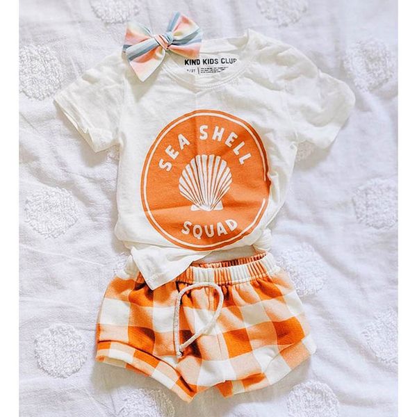 baby clothing sets girls outfits infant clothes kids wear summer short-sleeved letter shell print t-shirts shorts bows headbands 3pcs suits, White
baby clothing sets girls outfits infant clothes kids wear summer short-sleeved letter shell print t-shirts shorts bows headbands 3pcs suits, White