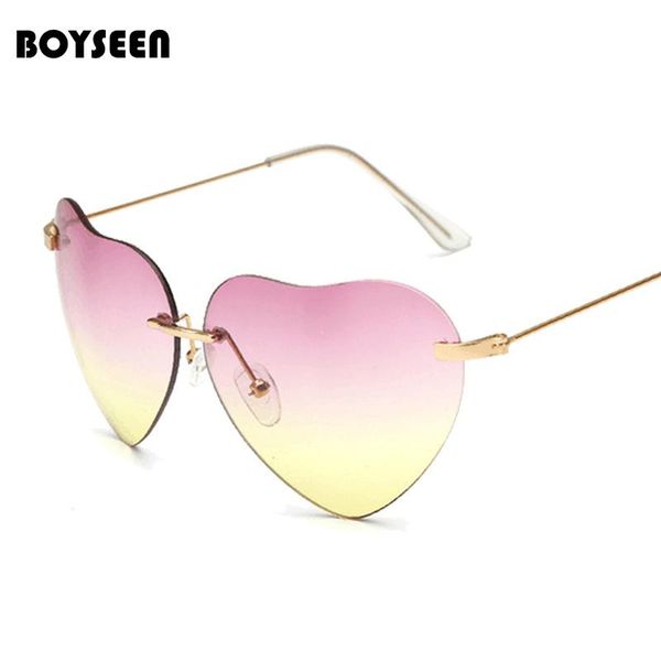 women rimless heart shape sunglasses brand designer female fashion clear shades ocean lenses sun glasses 015, White;black
women rimless heart shape sunglasses brand designer female fashion clear shades ocean lenses sun glasses 015, White;black