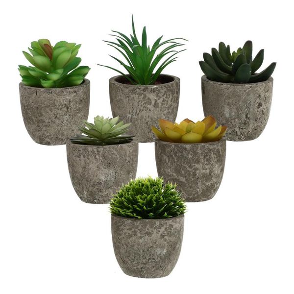 decorative flowers & wreaths 6pcs realistic artificial plant decors fake succulent scene adornmnts
decorative flowers & wreaths 6pcs realistic artificial plant decors fake succulent scene adornmnts
