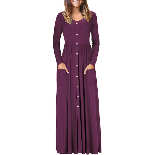v neck full sleeves straight jersey evening dresses with button pokects floor length real ps 2019, Black;red
v neck full sleeves straight jersey evening dresses with button pokects floor length real ps 2019, Black;red