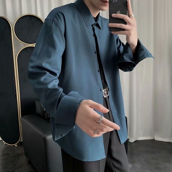 2021 new solid color men's fashion business casual shirt men streetwear spring long sleeve shirts mens m-2xl u5kw, White;black
2021 new solid color men's fashion business casual shirt men streetwear spring long sleeve shirts mens m-2xl u5kw, White;black