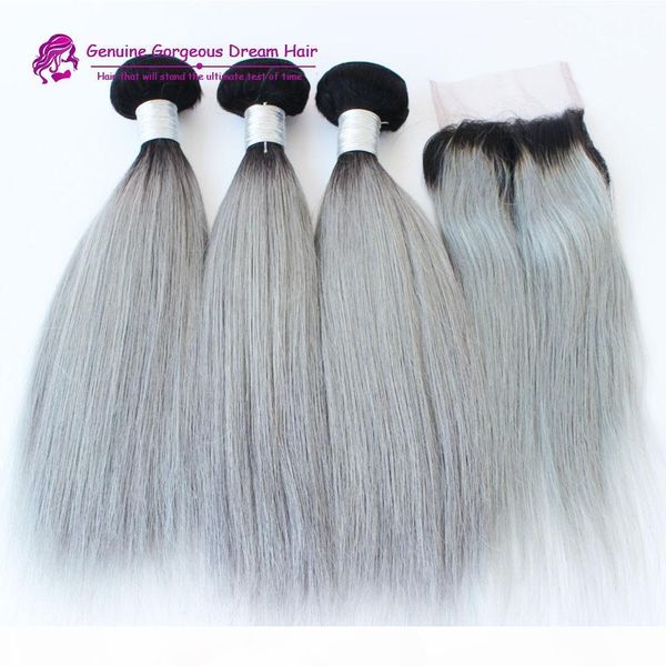 3 bundles with closure brazilian human hair ombre gray straight silver grey hair extensions grey weft weave bundles with closure, Black;brown
3 bundles with closure brazilian human hair ombre gray straight silver grey hair extensions grey weft weave bundles with closure, Black;brown