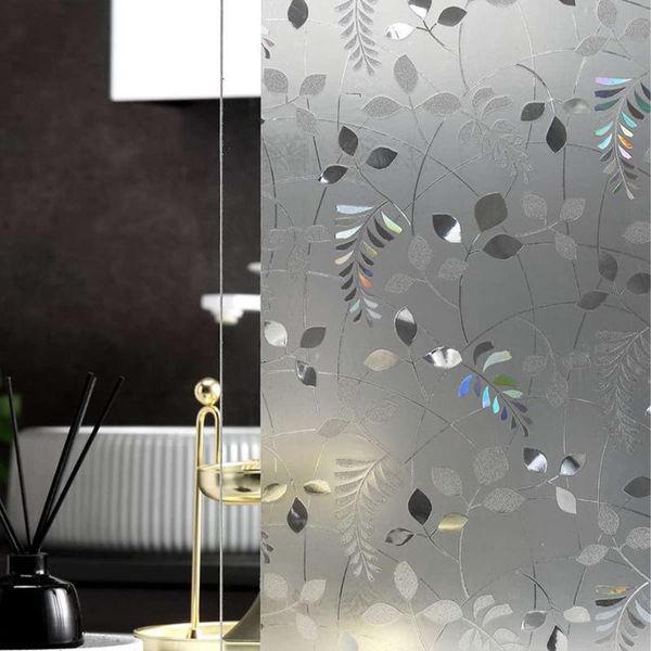 window stickers 45x100cm waterproof frosted electrostatic glass film privacy home decor bathroom sticker self adhesive