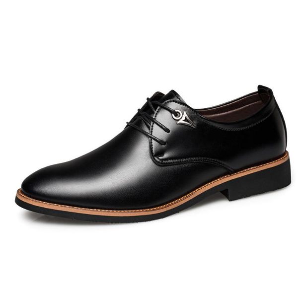 dress shoes fashion lace-up men formal leather luxury male plus-size business derby footwear round toe suit, Black
dress shoes fashion lace-up men formal leather luxury male plus-size business derby footwear round toe suit, Black