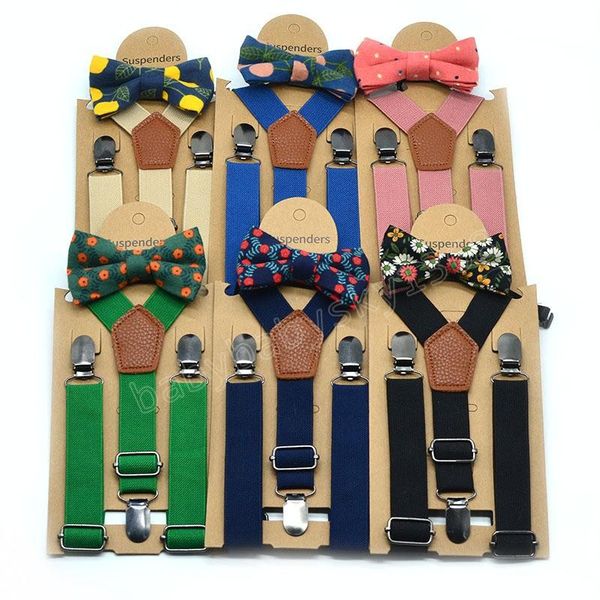 children belts adjustable dot floral plaid print suspenders baby braces kids strap clip with bow tie 24 colors, Black
children belts adjustable dot floral plaid print suspenders baby braces kids strap clip with bow tie 24 colors, Black