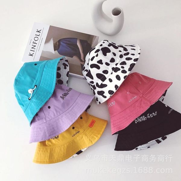 candy-colored children's double-sided cow pattern snap fisherman hat japanese flat-boys and girls baby big-edge visor hat, Yellow
candy-colored children's double-sided cow pattern snap fisherman hat japanese flat-boys and girls baby big-edge visor hat, Yellow