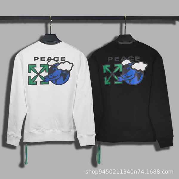 2021 autumn winter off new trend earth palm arrstyle print round neck pullover men's and women's hair, Black
2021 autumn winter off new trend earth palm arrstyle print round neck pullover men's and women's hair, Black