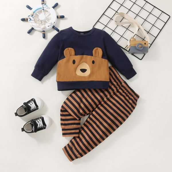 clothing sets focusnorm 0-3y autumn baby boys lovely clothes sleepwear cartoon bear striped printed long sleeve pants, White
clothing sets focusnorm 0-3y autumn baby boys lovely clothes sleepwear cartoon bear striped printed long sleeve pants, White