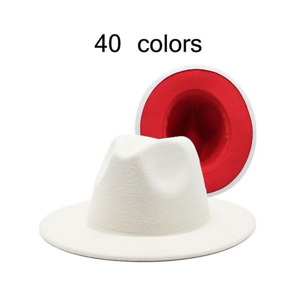 wide brim hats winter fashion fedora hat for women men double color patchwork felt jazz panama solid wool blend vintage, Blue;gray
wide brim hats winter fashion fedora hat for women men double color patchwork felt jazz panama solid wool blend vintage, Blue;gray