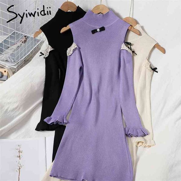 fashion bow strapless high waist knitted dresses women butterfly sleeve half collar a-line autumn korean 210607, Black;gray
fashion bow strapless high waist knitted dresses women butterfly sleeve half collar a-line autumn korean 210607, Black;gray