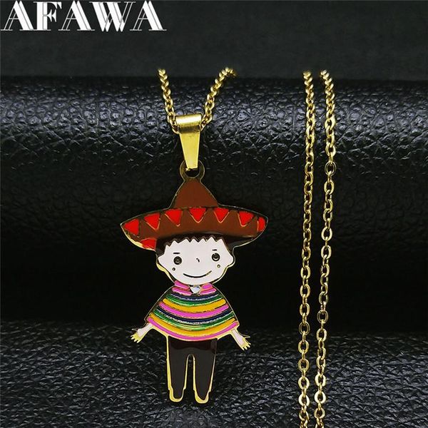 pendant necklaces stainless steel colorful enamel mexican kid chain women/men statement necklace jewelry acero inoxidable n9515s01, Silver
pendant necklaces stainless steel colorful enamel mexican kid chain women/men statement necklace jewelry acero inoxidable n9515s01, Silver