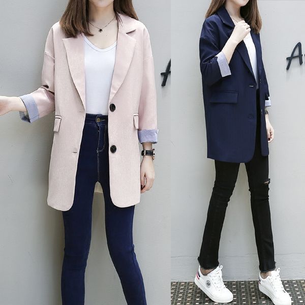 fashion spring new slim long section small female wild thin ladies suit jacket autumn women's clothing shff, White;black
fashion spring new slim long section small female wild thin ladies suit jacket autumn women's clothing shff, White;black