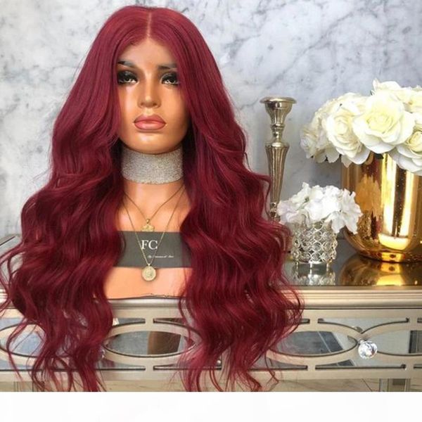 red body wave wigs lace front wigs natural synthetic long heat resistant fiber hair 99j color for black women
red body wave wigs lace front wigs natural synthetic long heat resistant fiber hair 99j color for black women
