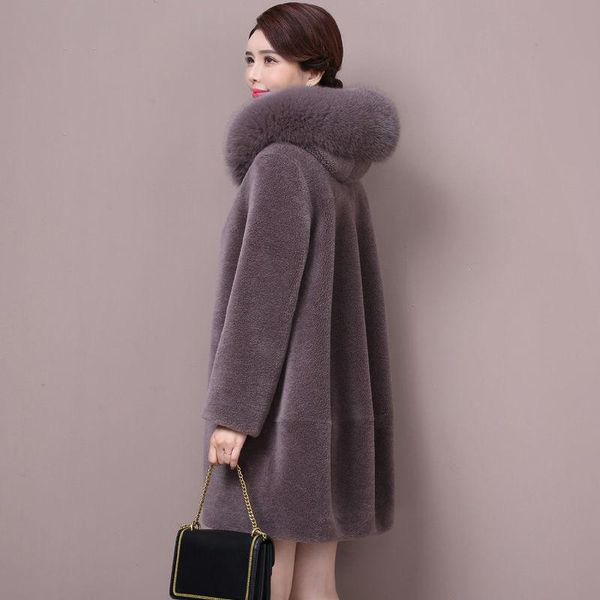 women's fur & faux 2021 middle aged and old women winter loose office ladies real wool outwears female oversized natural coats z143, Black
women's fur & faux 2021 middle aged and old women winter loose office ladies real wool outwears female oversized natural coats z143, Black