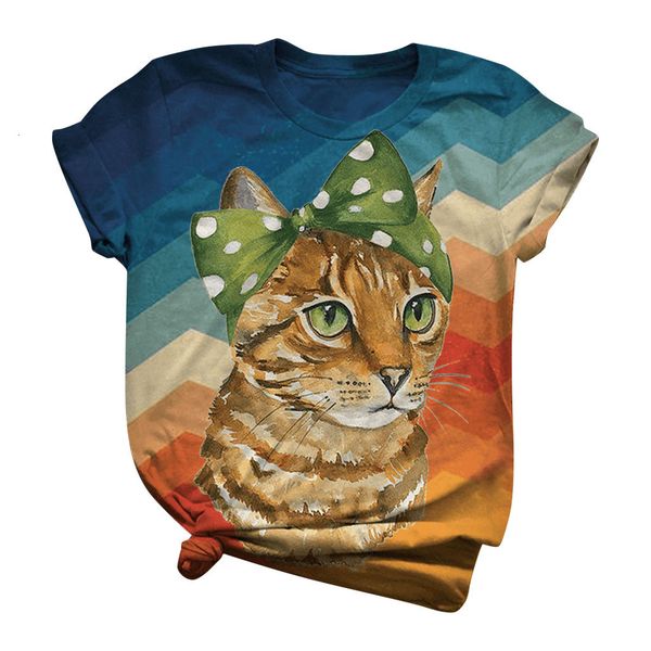 mujer t-shirts tshirts female plus size harajuku gradient 3d puss graphic neck short t-shirt teeth 3rrt, White
mujer t-shirts tshirts female plus size harajuku gradient 3d puss graphic neck short t-shirt teeth 3rrt, White