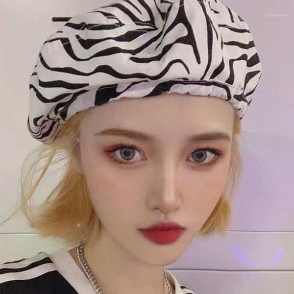 japanese milk pattern spring autumn fashion beret girl painter hat zebra women peaked cap gorros berets, Blue;gray
japanese milk pattern spring autumn fashion beret girl painter hat zebra women peaked cap gorros berets, Blue;gray