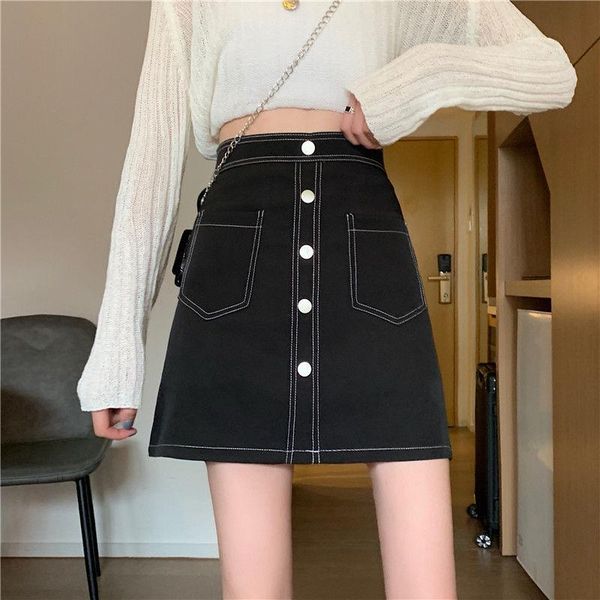 skirts women's autumn and winter high waist a- line skirt short woman faldas jupe, Black
skirts women's autumn and winter high waist a- line skirt short woman faldas jupe, Black
