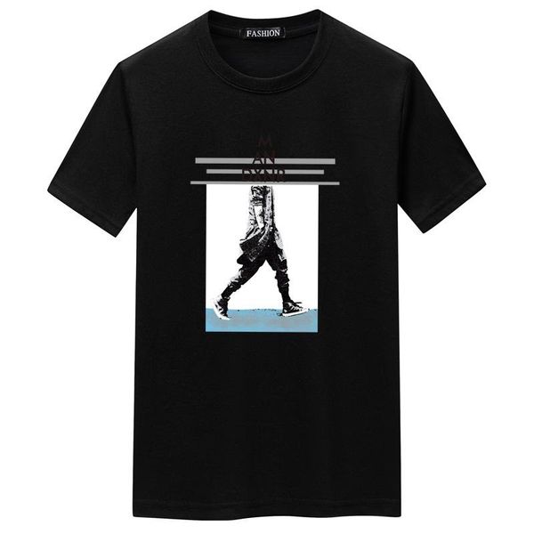 men's t-shirts 2021 summer casual simple round neck european s-5xl plus size loose stretch cotton men short sleeved t-shirt, White;black 
men's t-shirts 2021 summer casual simple round neck european s-5xl plus size loose stretch cotton men short sleeved t-shirt, White;black