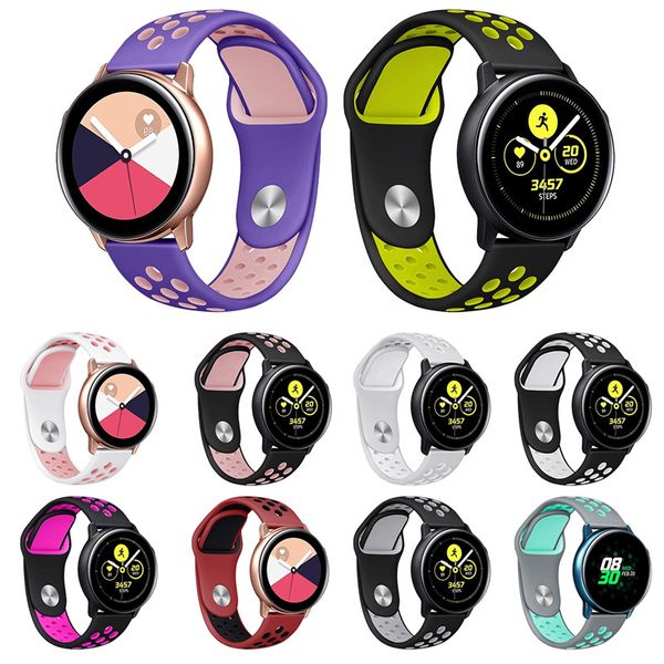 for huawei smartwatch 20mm 22mm watch bands breathable double colors silicone soft rubber wristbands solo loop, Black;brown
for huawei smartwatch 20mm 22mm watch bands breathable double colors silicone soft rubber wristbands solo loop, Black;brown