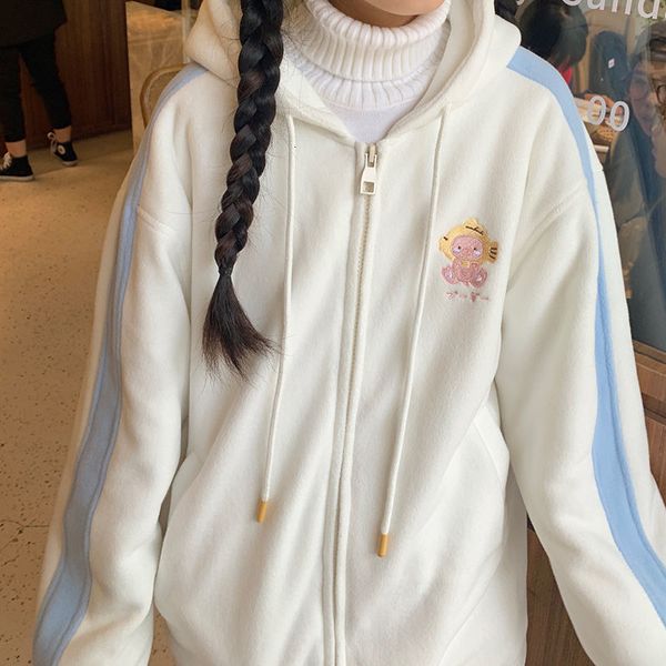 2021 new deeptown kawaii zip up mulheres inverno moda bonito moletom feminino manga longa solto bordado mais veludo hoodies huhg, Black
2021 new deeptown kawaii zip up mulheres inverno moda bonito moletom feminino manga longa solto bordado mais veludo hoodies huhg, Black