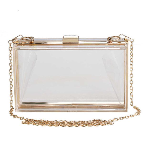 2021 dinner bag transparent women's hand acrylic banquet hand evening bag