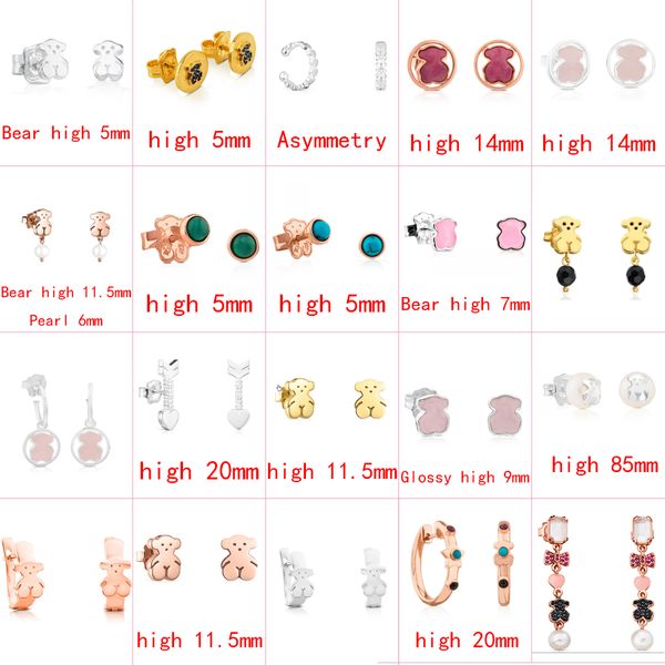 2021 new style 100% 925 sterling silver bear fashion classic ladies pin earrings pierced jewelry manufacturer wholesale, Golden;silver
2021 new style 100% 925 sterling silver bear fashion classic ladies pin earrings pierced jewelry manufacturer wholesale, Golden;silver