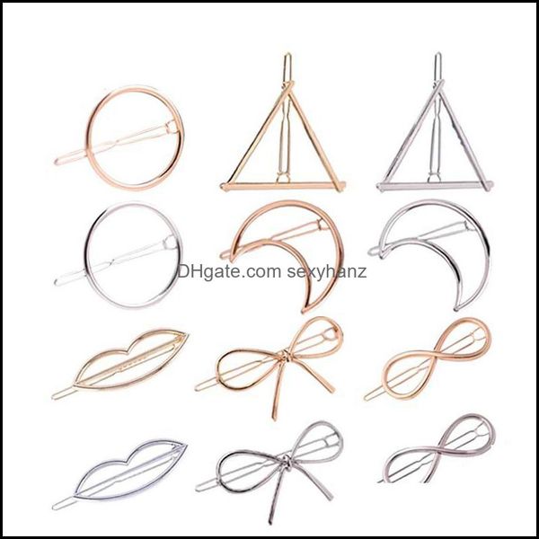 hair clips & barrettes jewelry fashion womens geometric hairpin clip pin lady circle bowknot barrette aessories 12pcs/set s476 drop delivery, Golden;silver
hair clips & barrettes jewelry fashion womens geometric hairpin clip pin lady circle bowknot barrette aessories 12pcs/set s476 drop delivery, Golden;silver