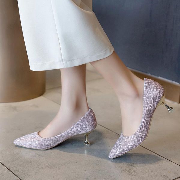 dress shoes 2021 selling women high heels single mature female spring fashion sequins luxurious wedding party woman w37-06, Black
dress shoes 2021 selling women high heels single mature female spring fashion sequins luxurious wedding party woman w37-06, Black
