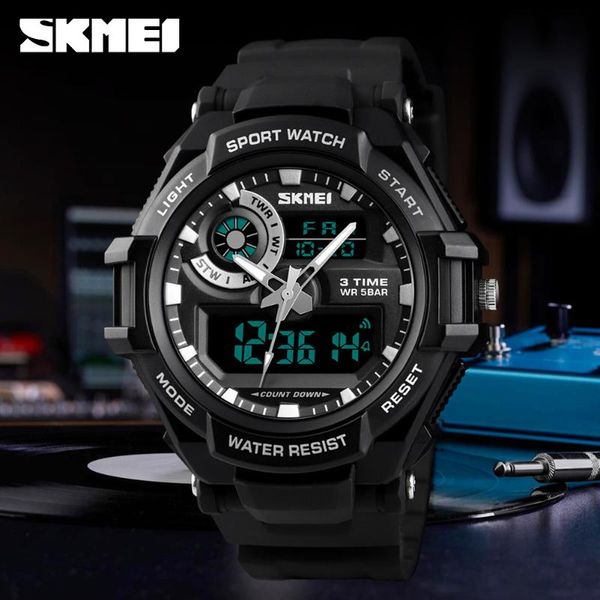 wristwatches skmei men digital watch sports watches men's army military man quartz three time clock relogio masculino 1357, Slivery;brown
wristwatches skmei men digital watch sports watches men's army military man quartz three time clock relogio masculino 1357, Slivery;brown