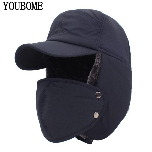 berets youbome winter bomber hats for men warm earflap women russian thermal trooper solid sports snow ski male hat baseball cap, Blue;gray
berets youbome winter bomber hats for men warm earflap women russian thermal trooper solid sports snow ski male hat baseball cap, Blue;gray